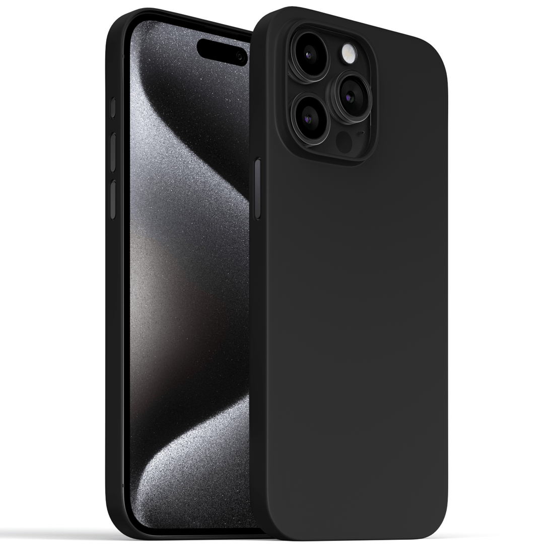iPhone 15 Hülle Ultra Dünn - Schwarzes Titan
